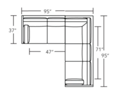 Ready-to-ship Skinny Fat Sectional